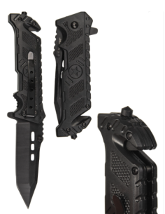 Mil-Tec Folding knife ''star'' (Black) 2