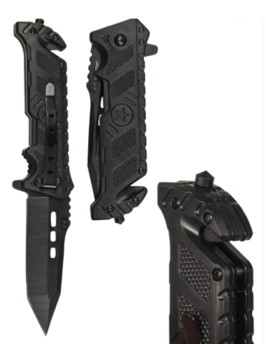 Mil-Tec Folding knife ''star'' (Black)