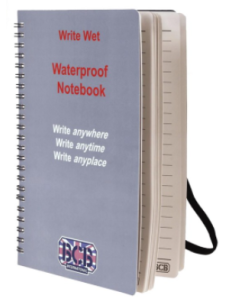 BCB waterproof notebook with PVC cover A5