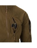 Helikon-Tex Alpha Tactical ruudustikfliisist jakk (must)