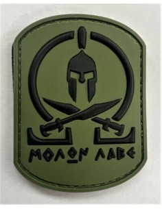 Molon Labe Rubber patch (olive)