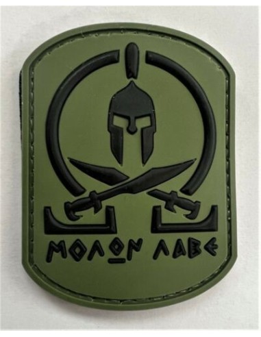 Molon Labe Rubber patch (olive)