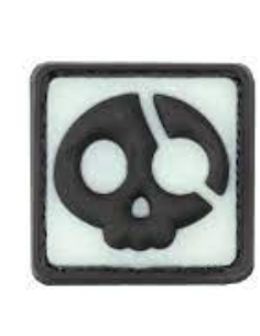 Pirate Rubber ptach (glow/black)