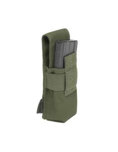 Warrior M4 SINGLE  salvetasku klapiga, kahele salvele (oliiv)