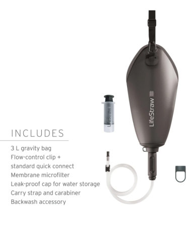 Lifestraw veefilter Peak gravity 3L (tumehall)