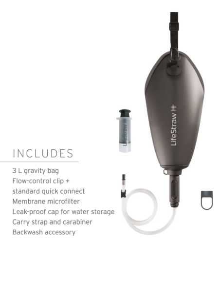 Lifestraw veefilter Peak gravity 3L (tumehall)