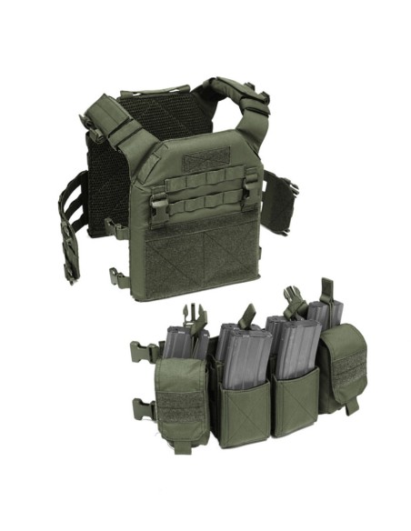 Warrior Recon Plaadikandja ja Pathfinder Chest Rig kombo
