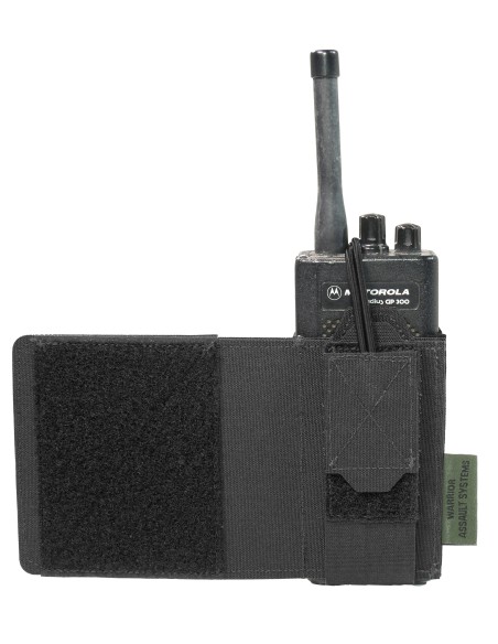Warrior Wing Velcro MBTIR/HARRIS Radio Pouch Left Side - Black