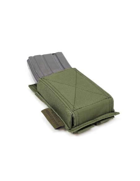 Warrior Single Elastic Mag Pouch - olive