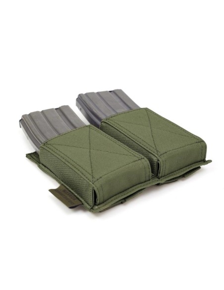 Warrior Double Elastic Mag Pouch - olive