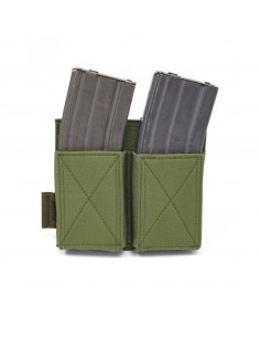 Warrior Double Elastic Mag Pouch - olive