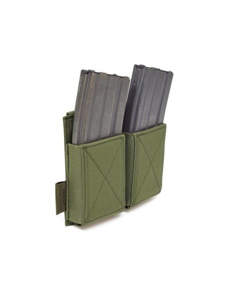 Warrior Double Elastic Mag Pouch - olive