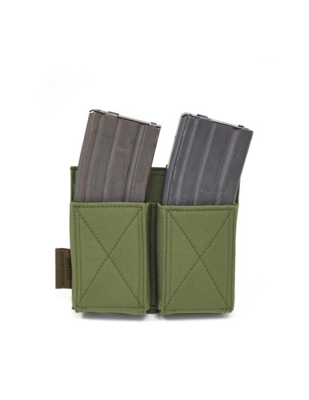 Warrior Double Elastic Mag Pouch - olive
