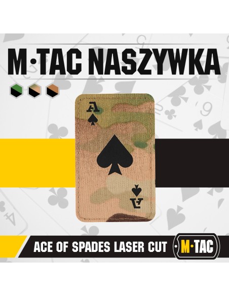 M-TAC Ace of Spades Laser Cut Embleem Cordura 500D (erinevad värvid)
