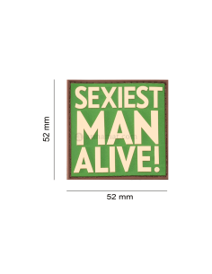 Sexiest Man Alive PVC Patch 2
