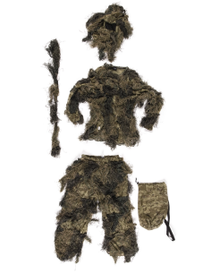Mil-Tec Ghillie Suit ′ANTI FIRE′ Woodland 2