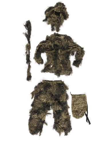 Mil-Tec Ghillie Suit ′ANTI FIRE′ Woodland