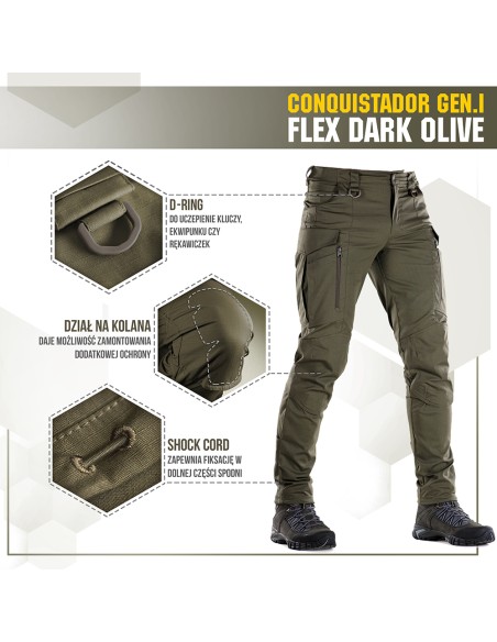 M-TAC Taktikalised Püksid Conquistador Gen. I Flex Ripstop (erinevad värvid)