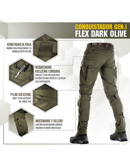 M-TAC Taktikalised Püksid Conquistador Gen. I Flex Ripstop (erinevad värvid)
