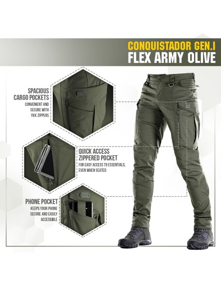 M-TAC Taktikalised Püksid Conquistador Gen. I Flex Ripstop (erinevad värvid)