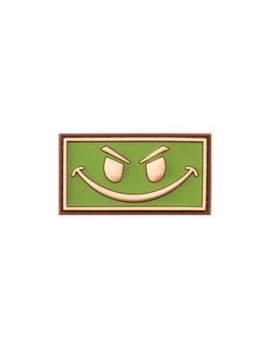 Evil Smile Rubber Patch (green)