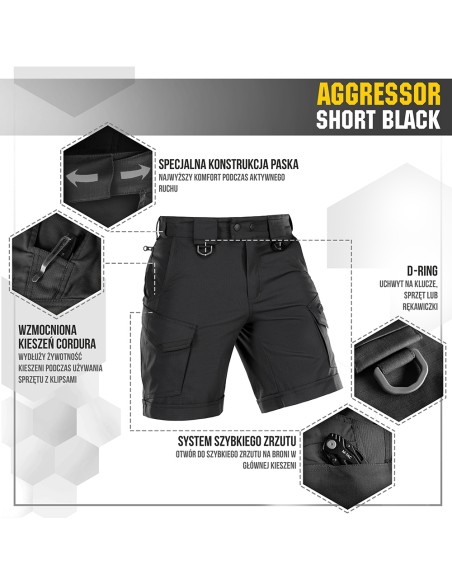 M-TAC Aggressor Flex Tactical Shorts (various colors)