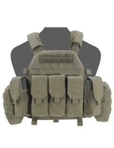 Warrior DCS plaadikandja 5.56 config, klapiga taskud (Oliiv) 2