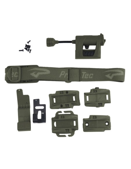 Princeton Tec Charge MPLS Pro Helmet Flashlight - Olive Drab