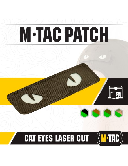 M-TAC CAT EYES Laser Cut Embleem Cordura 500D (erinevad värvid)