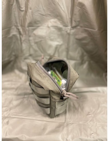First aid kit for hiking and exercise in pouch
