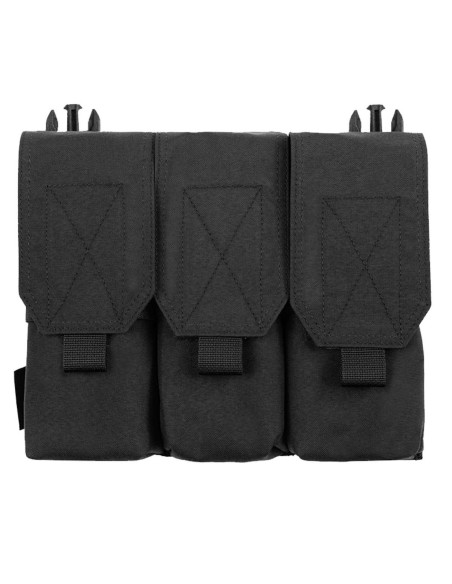 Warrior Madala Profiiliga Plaadikandja V1 + Warrior M4 TRIPLE salvetasku klapiga, kuuele salvele komplekt (oliiv)