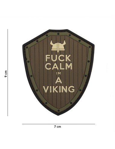 Fuck Calm Im A Viking PVC Rubber Patch...