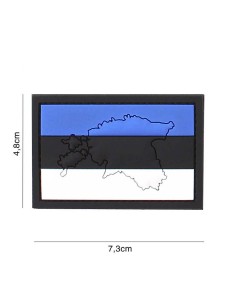 Eesti Lipp Kontuuriga PVC Embleem