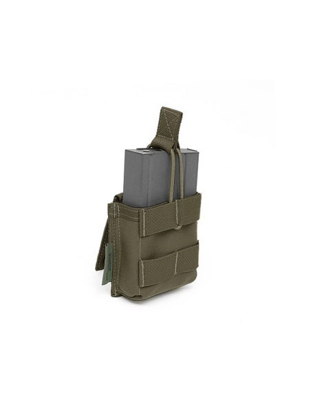 Warrior Single 7.62 x 51 mm Open Short Mag Pouch (Ranger Green)