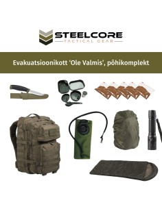 Steelcore evakuatsioonikott 'Ole Valmis' (põhikomplekt)
