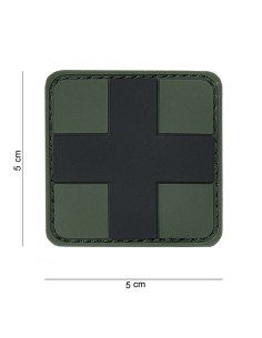 Red Cross PVC Patch (Green / Forest)