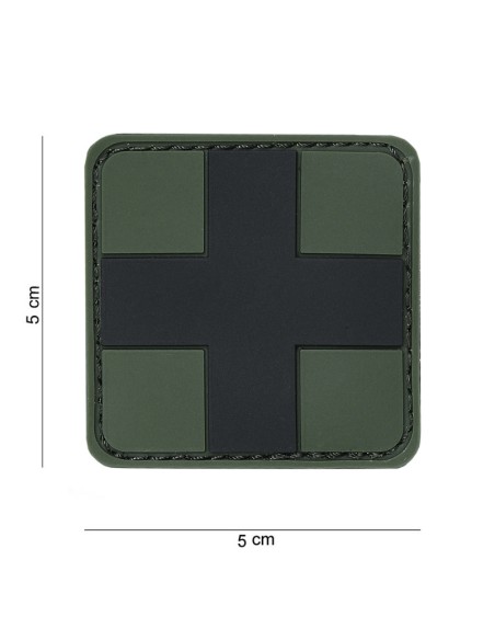 Punase Risti PVC Embleem (Roheline / Forest)