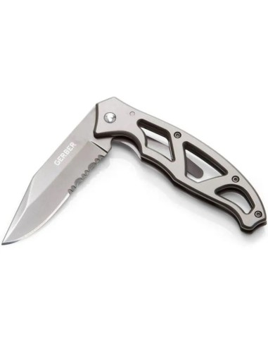 Gerber Paraframe I Folding Knife Serrated Blade