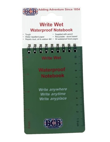 BCB waterproof notebook