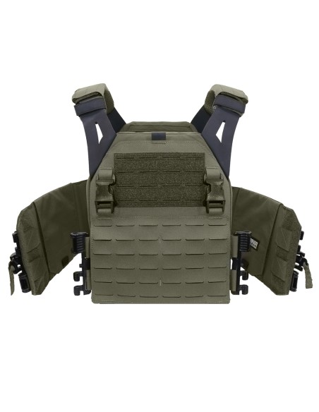 Warrior Laserlõigatud Madala Profiiliga Plaadikandja V1 (Ranger Green)