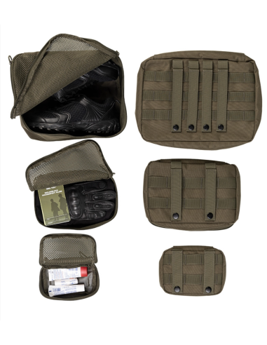 Mil-Tec Net Pouch Set 3-Piece (Various colours)