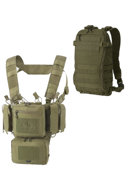 Helikon-Tex Training Mini Rig and Helikon-Tex Guardian Cargo Pack Set (Olive green)