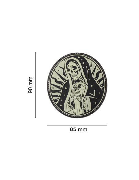Santa Muerte PVC Embleem (SWAT)
