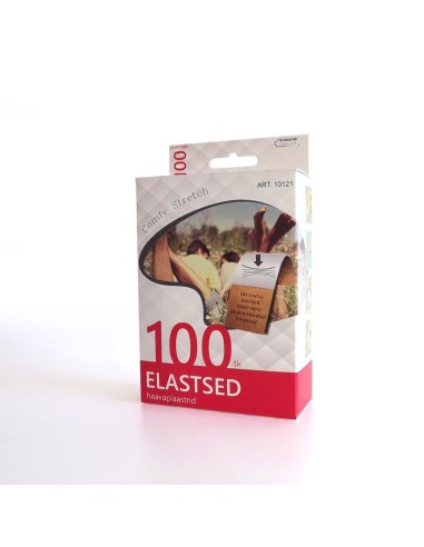 Elastsed haavaplaastrid 100 tk karbis— üks suurus