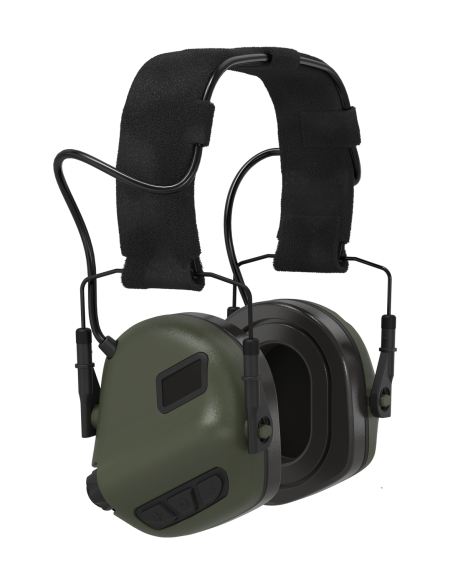 Steelcore Earmor M31 Plus Electronic Hearing Protector + Earmor ARC Rail Adapters (green)