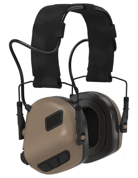 Steelcore Earmor M31 Plus Electronic Hearing Protector + Earmor ARC Rail Adapters (coyote)
